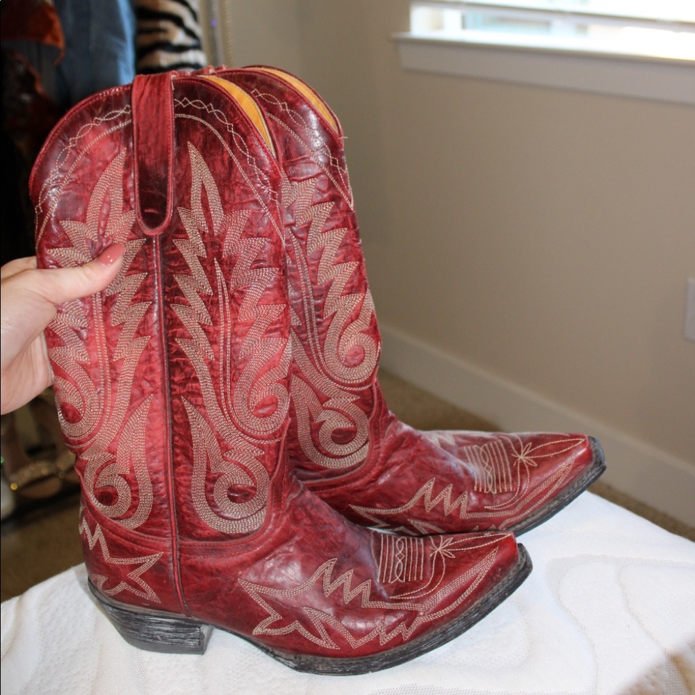Old Gringo red cowboy boots women’s size 7 1/2 - Picture 2 of 6
